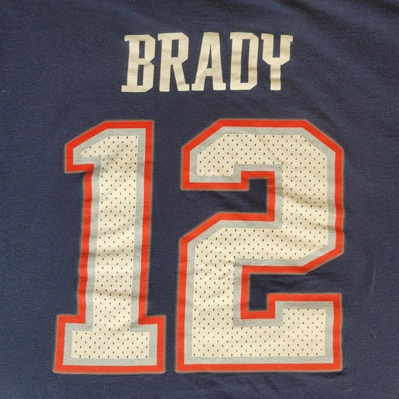 New England Patriots 2019 Super Bowl LIII Champions Tom Brady #12 Tee Sz XL - Picture 6 of 7